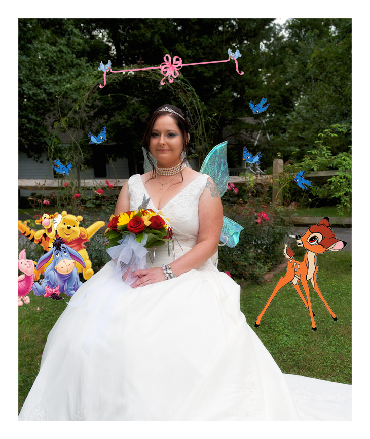 Disney Themed wedding at Bluff Mountain Inn
