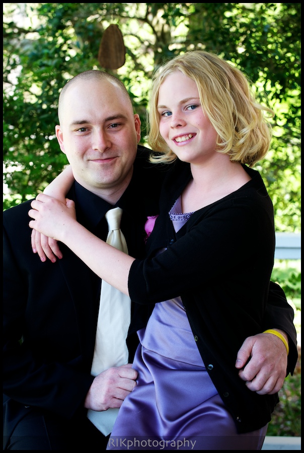 groom photo with daughter